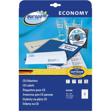 Etykieta samoprzylepna na CD A4/2szt - 3